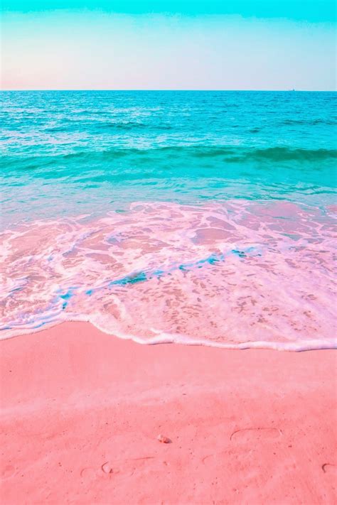 Pink Beach Wallpaper Iphone In 2020 With Images Beach