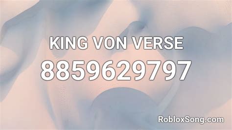 King Von Verse Roblox Id Roblox Music Codes