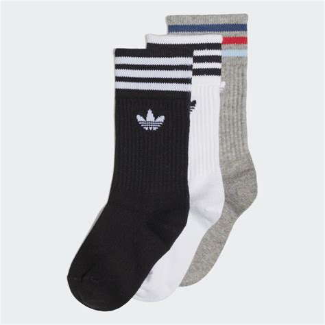 Adidas Crew Socks 3 Pairs White Adidas Uk
