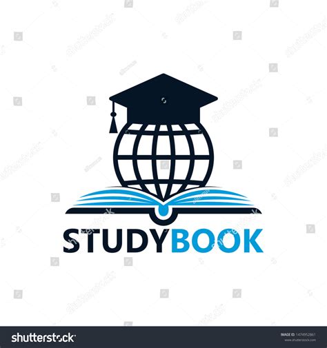 Study Book Logo Template Design Vector Stock Vector Royalty Free