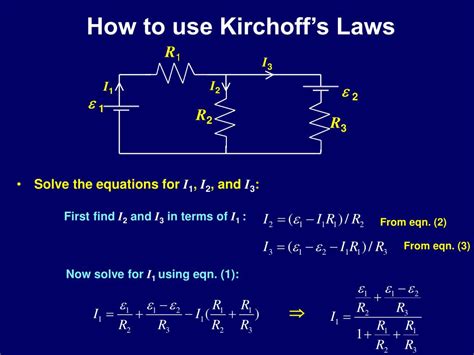 Ppt More On Kirchhoffs Laws Powerpoint Presentation Free Download Id