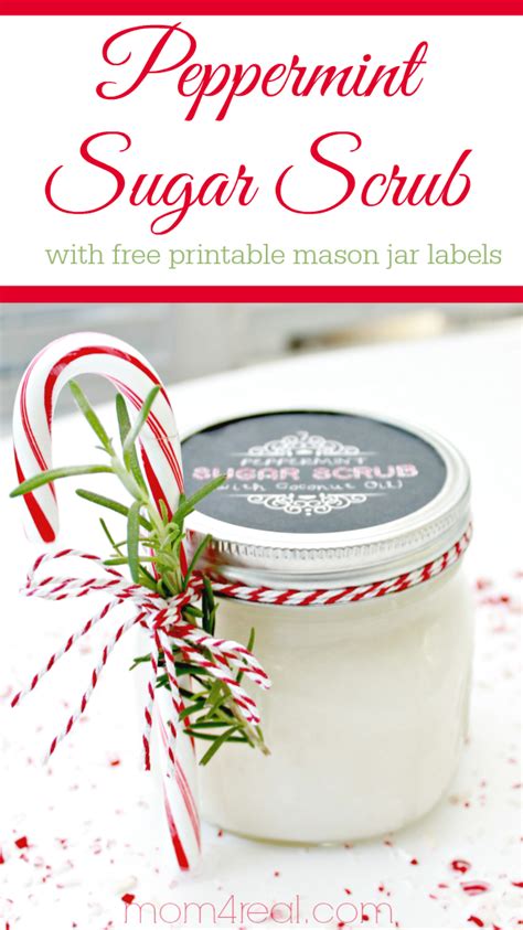 peppermint sugar scrub mason jar crafts love