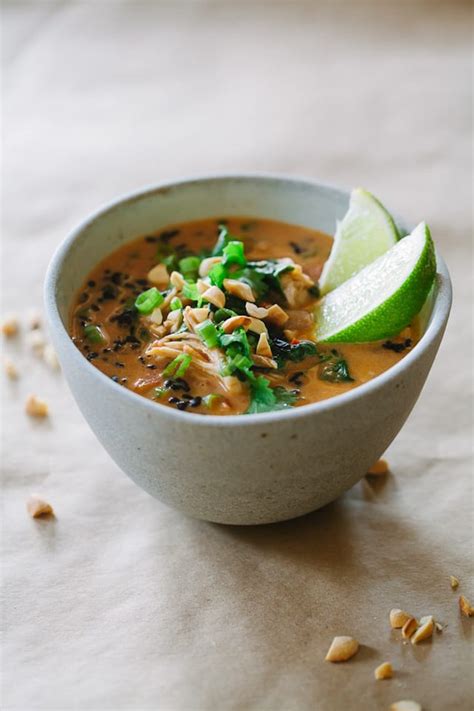 Stir in rice, chicken and parsley. Thai Chicken and Rice Soup