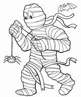 Coloring Spider Mummy Halloween Scary Yoyo Funny Printable Plays Sheets Coffin Getdrawings Getcolorings sketch template