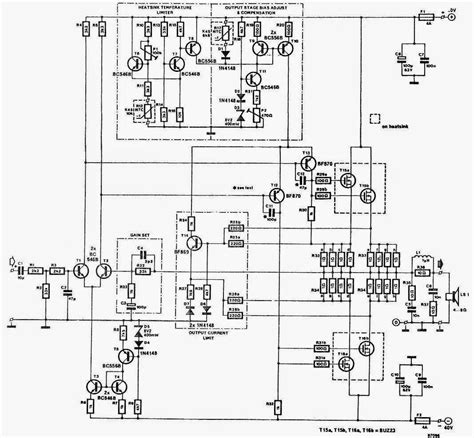W Mono Subwoofer Amplifier Circuit Diagram