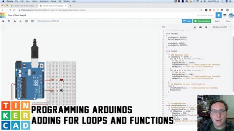 Programming For Loops And Functions In Tinkercad Youtube