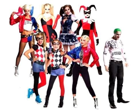 Official Suicide Squad Harley Quinn Fancy Dress Costume Ladies Girls Halloween Ebay