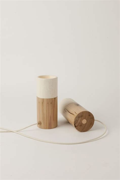Table Lamp Contemporary Wooden Limestone Matchstick Inkster