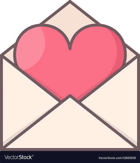 Envelope With Heart Inside Royalty Free Vector Image