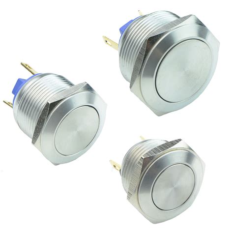 Vandal Resistant Stainless Steel Momentary Push Button Switch 2a Spst