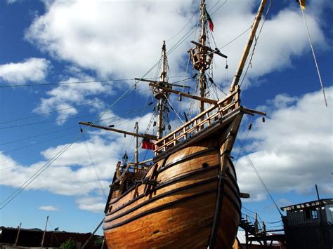 A Model Of Magellans Ship Victoria The First Ship To Circumnavigate