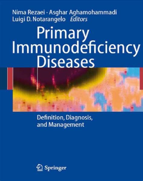 The Cover Of The Book Primary Immunodeficiency Diseases Definition