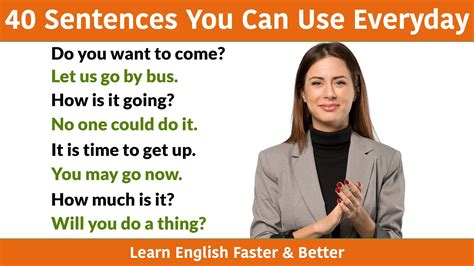 Sentences You Can Use Everyday Daily Use English Sentences