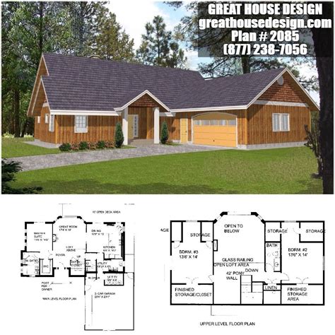 Home Plan 001 2085 Home Plan Great House Design Craftsman House