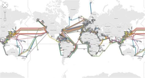 This Is A Map Of All Undersea Cables Around The World These Amazing