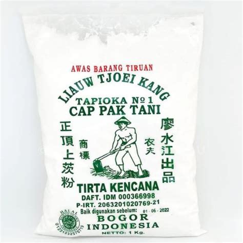 Jual Tepung Tapioka Cap Pak Tani Liauw Tjoei Kang 1kg Shopee Indonesia