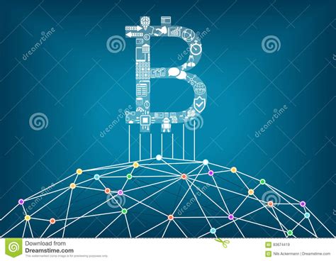 Like most crypto projects, dfinity's internet computer platform comes with a crypto token attached. De Achtergrond Van De Bitcoinillustratie Met Verbonden ...