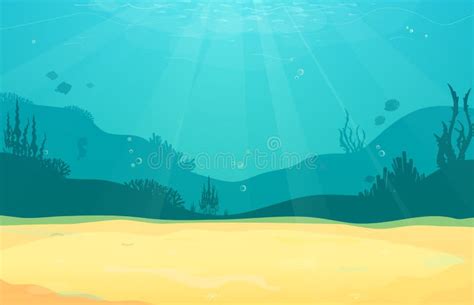 Ocean Floor Cartoon Underwater Background Keepingup With Thegreen