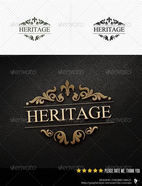 Heritage Logo Template Logo Templates Vintage Logo Design Business
