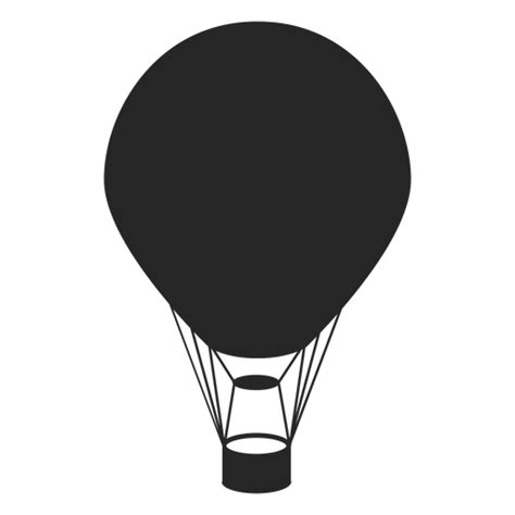 480 x 270 png 17 кб. Black hot air balloon silhouette - Transparent PNG & SVG ...