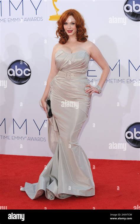 Christina Hendricks Attends The 64th Primetime Emmy Awards Held At The Nokia Theatre Los