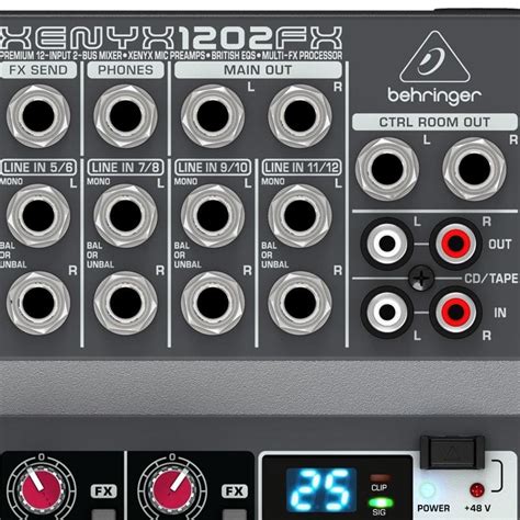 Mesa De Som Behringer Xenyx Fx Mixer Musica Center Instrumentos