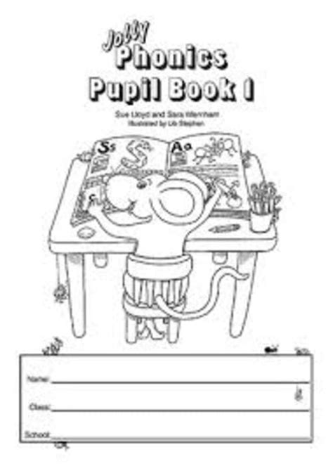 Jolly Phonics Pupil Book 1 Black And White Junior Infants