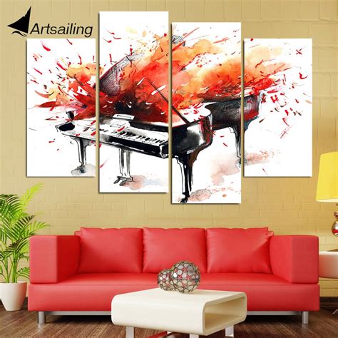 Artsailing 5 Piece Canvas Wall Art Canvas Framed Yin Yang Simvol