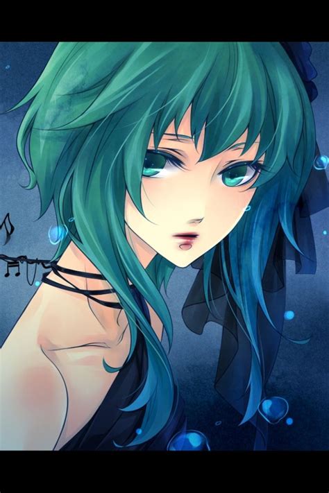 Anime Girl With Green Hair Wallpaper Goldiegirl2495