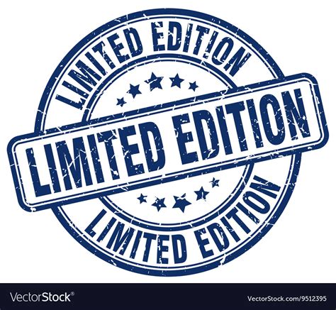 Limited Edition Stamp Royalty Free Vector Image