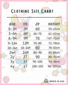 7 Japan Us Baby Children 39 S Clothing Size Charts Ideas In 2021