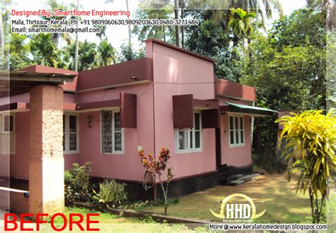 Before And After Modification Of Existing House Kerala Home Design
