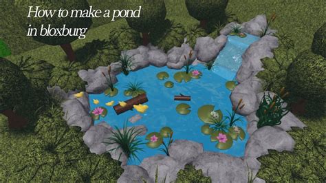 How To Make A Pond In Bloxburg Speed Build Youtube