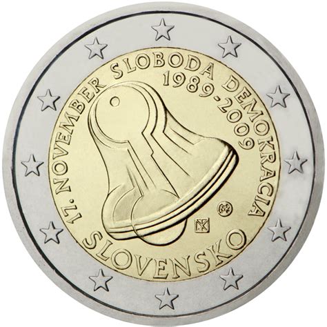 Piece De 2 Euros Rare Slovensko Prix - 2 Euro commémorative de Slovaquie 2009 - 20ème anniversaire du jour de