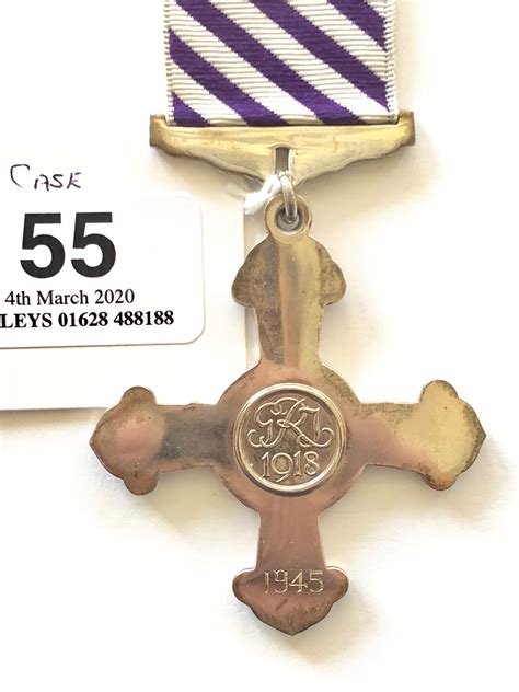 Ww2 1945 Distinguished Flying Cross Dfcengraved To The Reverse 1945