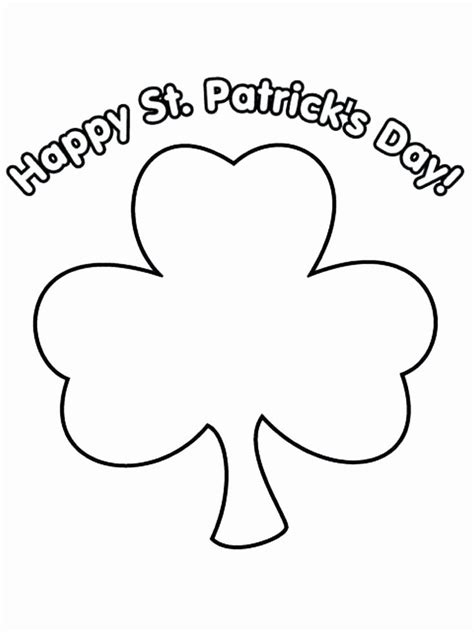 Printable Shamrock Coloring Page Elegant Shamrock Coloring Page for