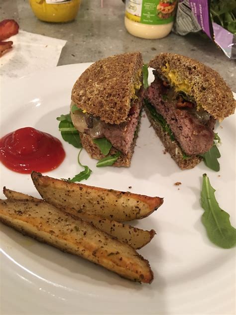 It tastes—and looks—better than it. NEW: Karen's Delicious Burger and Fries (Full Recipe ...