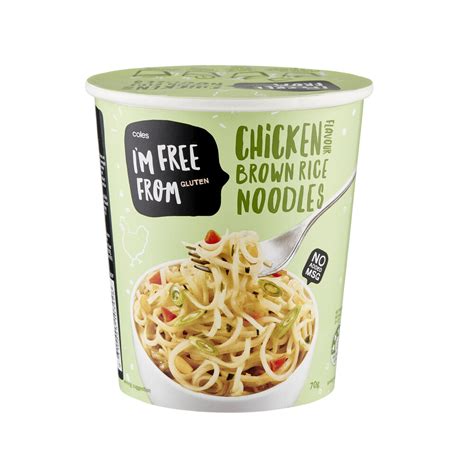Buy Coles I M Free From Gluten Free Brown Rice Noodle Cups Chicken 70g