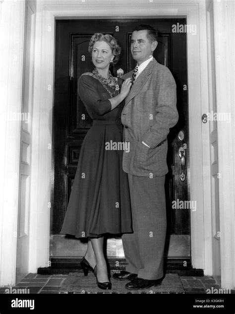 Glenn Ford American Actor With His First Wife Eleanor Powell Stock