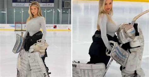 video mikayla demaiter proves why she holds the title of hottest hockey goalie on instagram