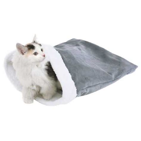Cat Crinkle Sack Soft Shelter Self Warming Cat Bag Washable Plush Cat
