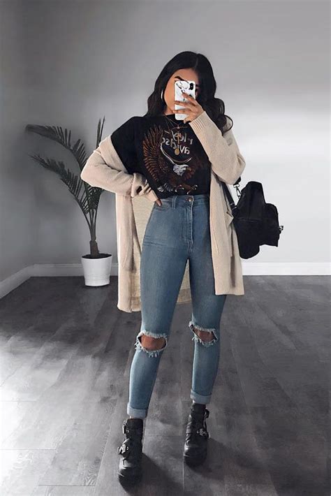 basics of grunge style and modern interpretation edgy outfits cute outfits winter fashion