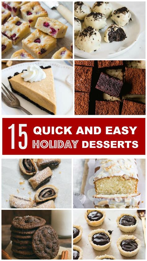 15 Quick And Easy Holiday Desserts Pretty Simple Sweet