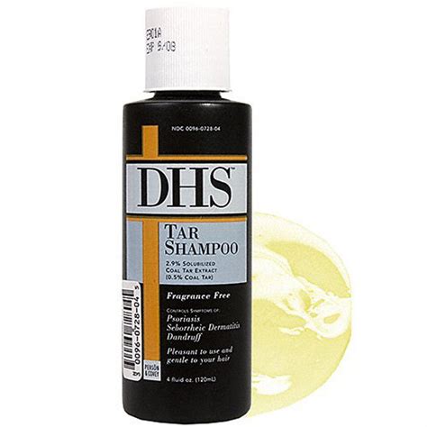 Dhs Solublized Coal Tar Extract Fragrance Free Shampoo 4 Oz