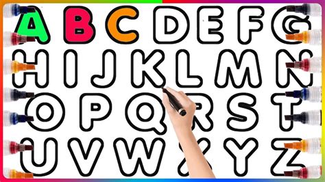 Abcdefghijklmnopqrstuvwxyz Alphabets Coloring Page Learn To Read