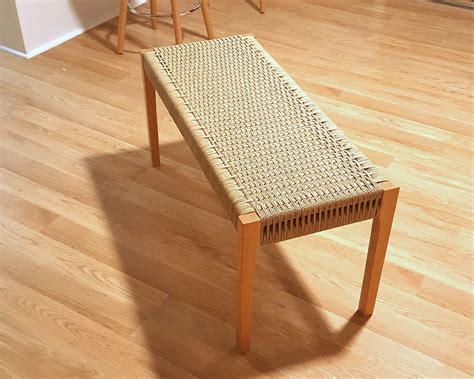 The Finished Bench Looks Store Bought Woven Furniture Design