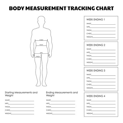 Printable Body Measurement Chart