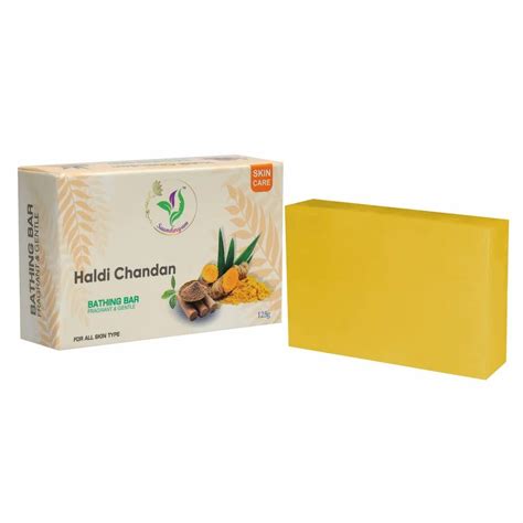 Saundaryam Haldi Chandan Organic Bath Soap Packaging Type Box