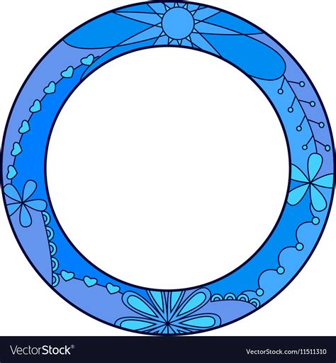 Blue Circle Symbol Of Diabetes Day Royalty Free Vector Image
