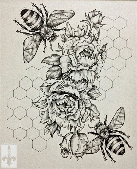 Pin By Lenanel On Neat Tats Bee Art Drawings Bee Tattoo